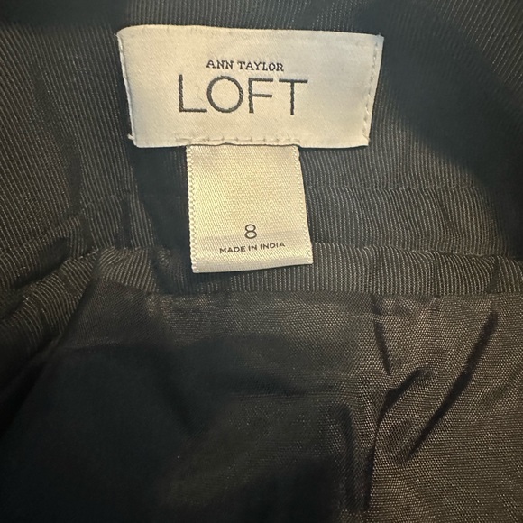 LOFT wool tweed black & white mini skirt - Picture 7 of 10